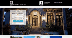 Desktop Screenshot of luxuryrentalssouth.com